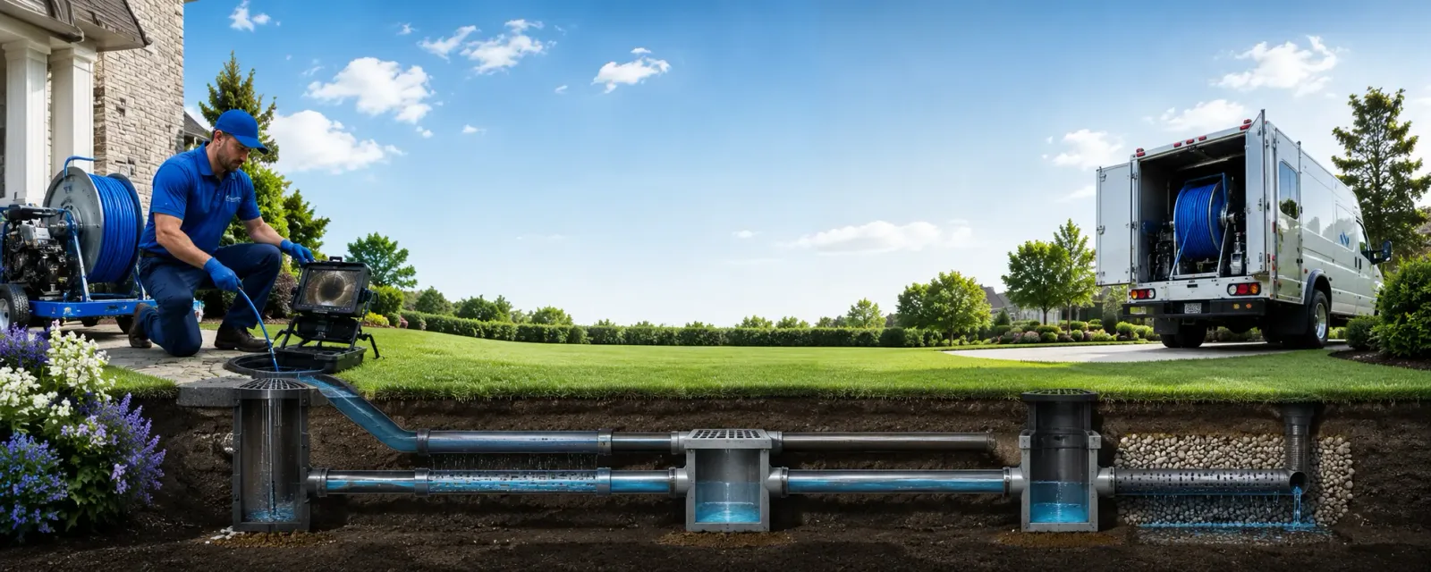 Outdoor drain cleaning information for Fredonia, WI